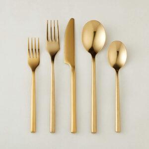 Gold flatware 